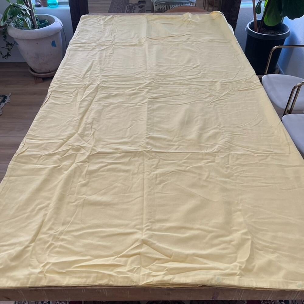 Ikea Nattsvärmare Duvet Cover Queen Yellow Blue Snap Closure 100% Cotton